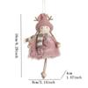 Antler Christmas Plush Girls Pendant Xmas Ornament Christmas Tree Pendant  New Year