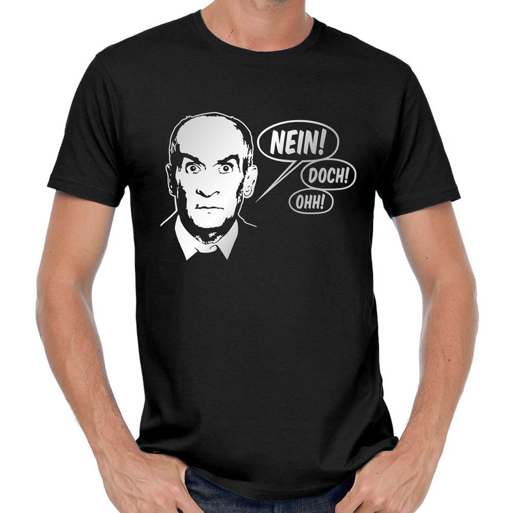 

Louis de Funès Movie Cult Icon Portrait Stencil No But Oh Gift T-Shirt XL
