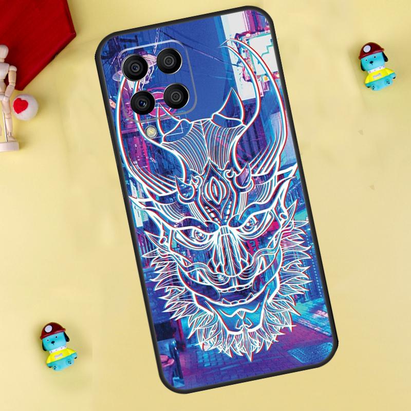 Japanese Hannya Oni Mask Case For Samsung Galaxy M13 M33 M53 M14 M12 M15 M06 M16 M36 M56 M31 M32 M52 M35 M55 M34 M54