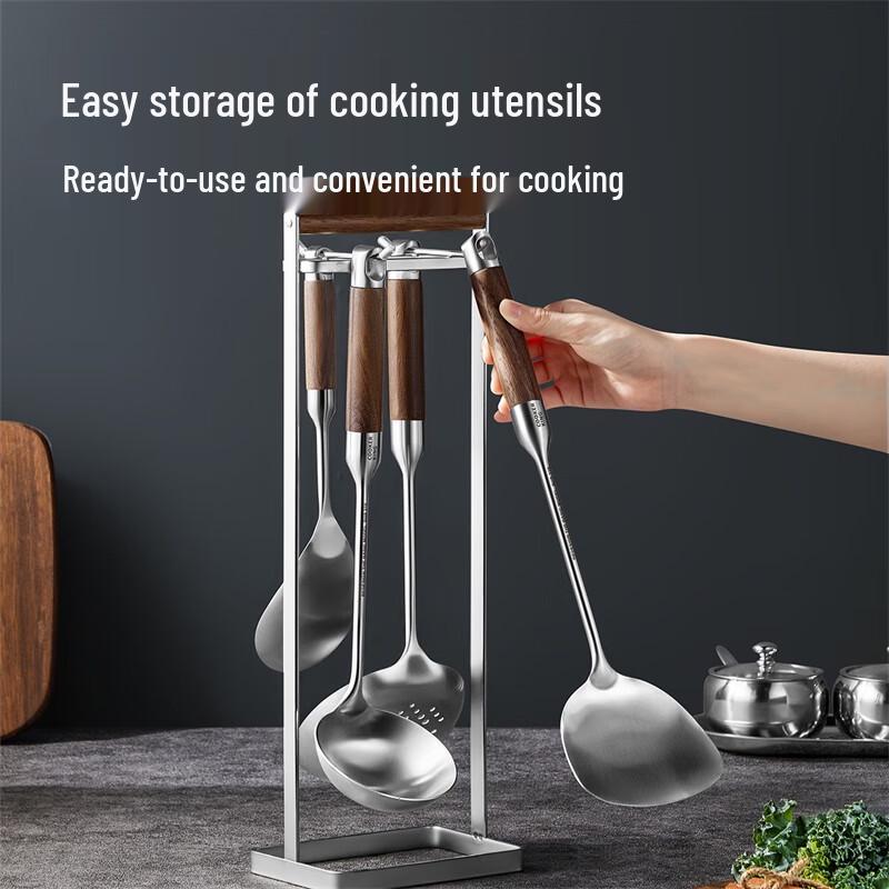 

Chui Da Huang 5-Piece Kitchen Utensil Set with Pear Wood Handles