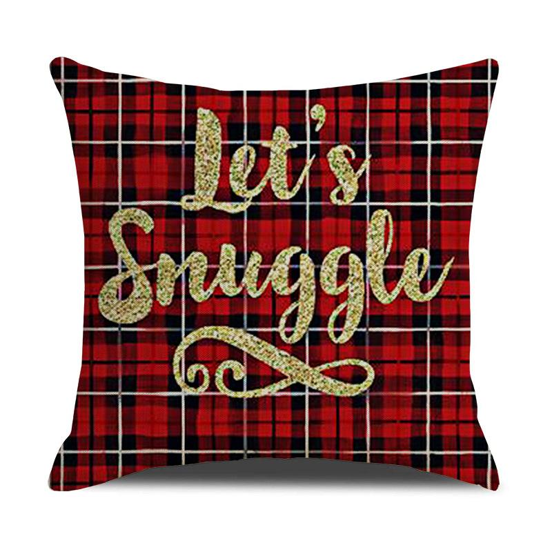 Nordische Weihnachtskissenhülle Schneeflocke Weihnachtsbaum Heimbedarf Sofa Schlafzimmer Lendenkissen