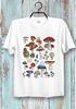 British Wild Mushroom Mycology T-Shirt Fungi Mushrooms T-Shirt Unisex T-Shirt Tee Top Cool Ideal Gift Tee Top for Ladies and Gentlemen