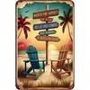 Vintage Surfboard Metal Sign Wall Art Bar Cafe Gift