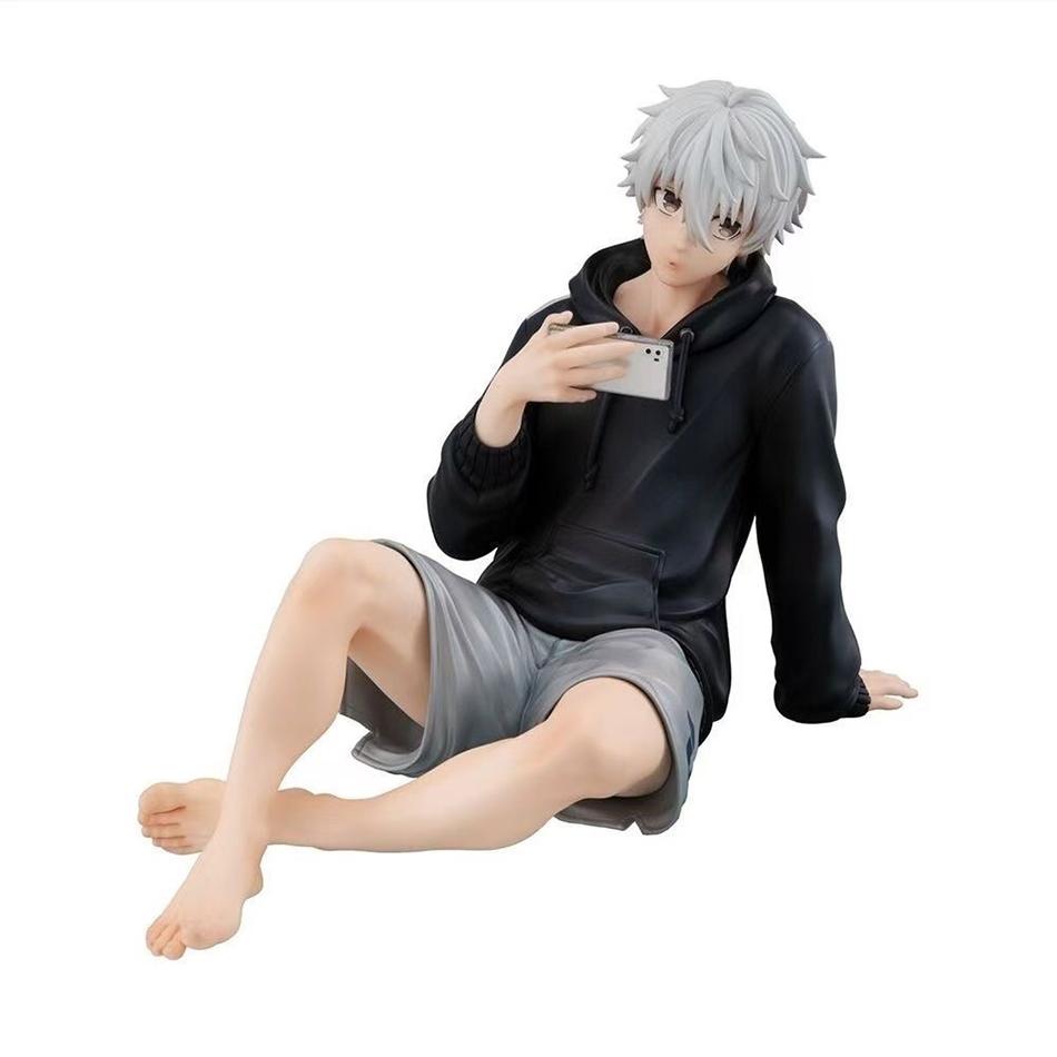 Anime Figure Nagi Seishiro Sitting Pose Action Cute Peripheral Table Decoration Collection Model Toys BLUE LOCK PVC Poseable Articulated Scale