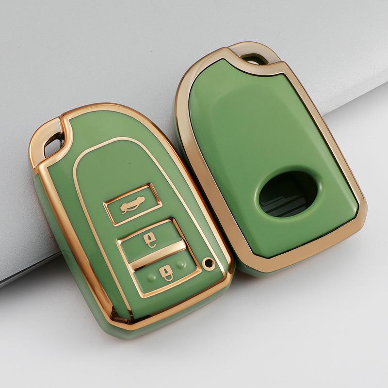 Gold Edge TPU Protective Key Case for Toyota Yaris X, Yaris L, and Vios FS