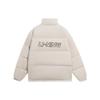 Li-Ning Embroidered Logo Zip-Up Down Jacket Men Outerwear White AYMS315-2