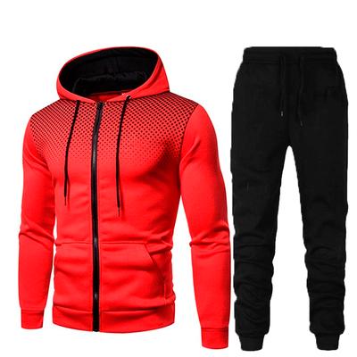 Novo outono e inverno masculino casual cardigan com capuz moletom 3D impresso adolescente conjunto de jaqueta masculina