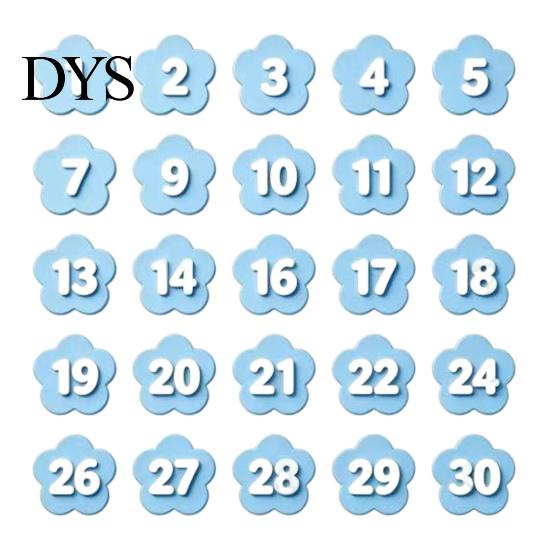 Standard Hex Pencil Accessories 30PCS Numbered Toppers, Reusable Prevent Confusion Labels, Primary School Organizing Tools Plastic Tracking
