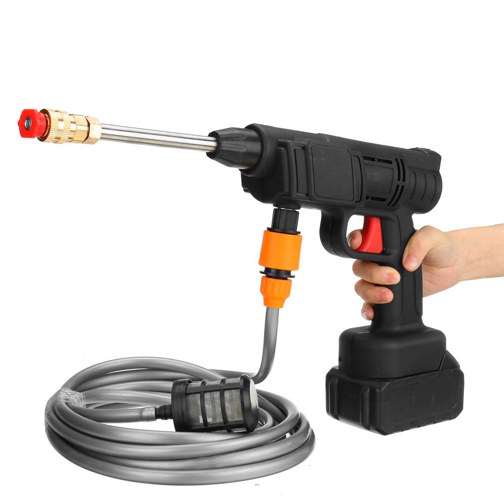 30Bar Cordless Electric High Pressure Washer 15000mAh Rechargeable Auto Car Washing Spray Gun Water Gun for 18V Battery