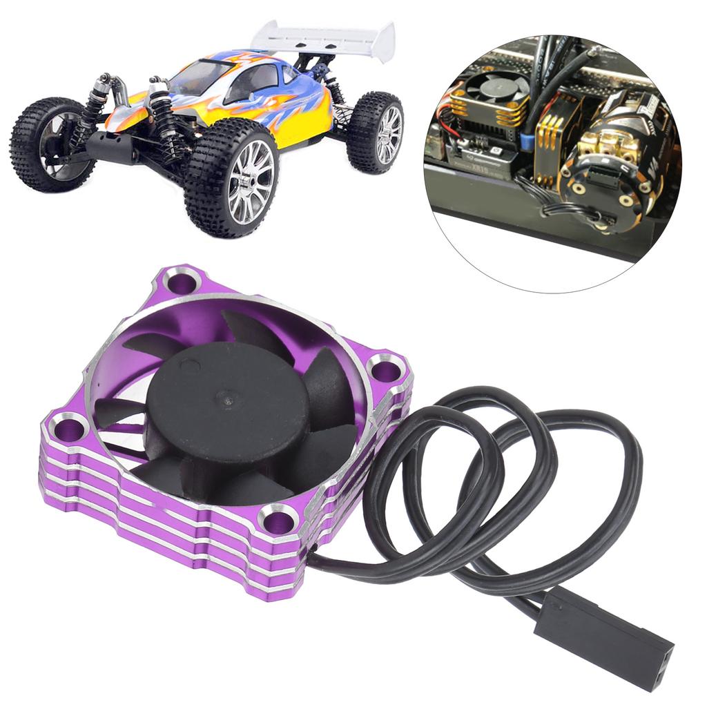 RC Car Cooling Fan Waterproof for Competition High Speed Motor 16000rpm 30 X 30mm 59V(Purple )