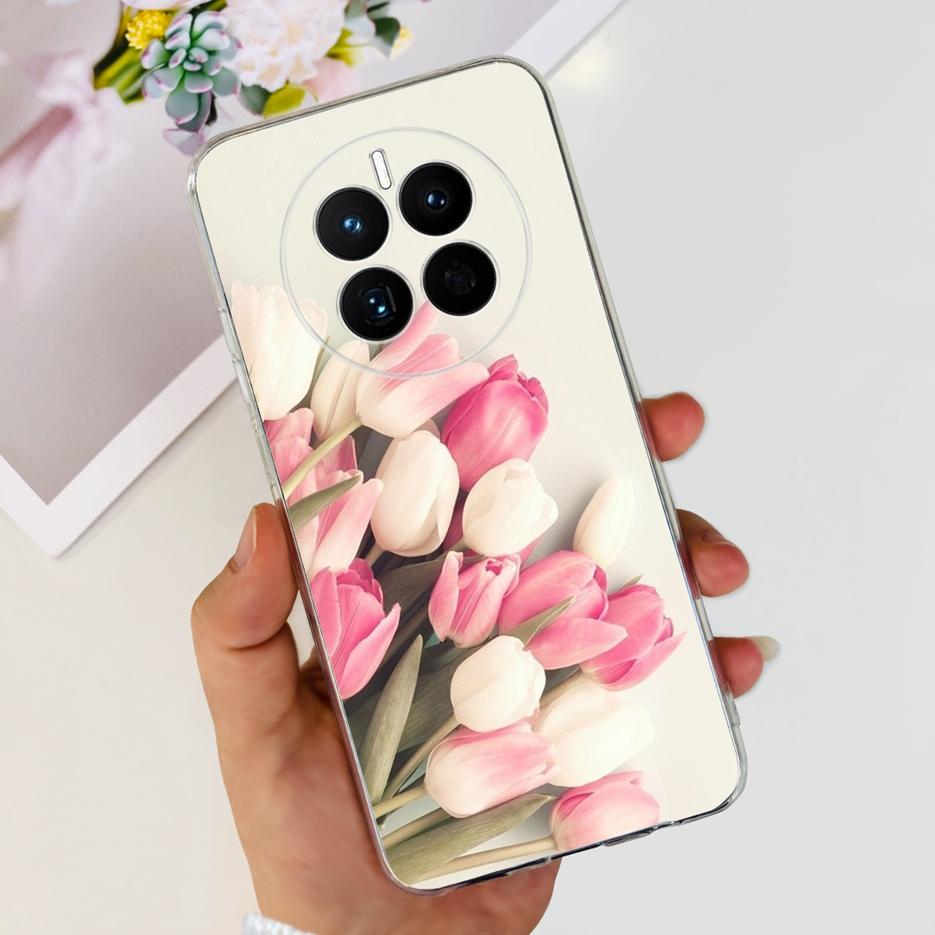 For Huawei Mate 50 Pro Case Stylish Butterfly Flowers Soft Slim Fundas Phone Case For Huawei Mate 50 Mate50 Pro Back Cover Coque