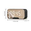 Portable Mini Voice Alarm Clock Mirror Bluetooth Speaker G10 Pink