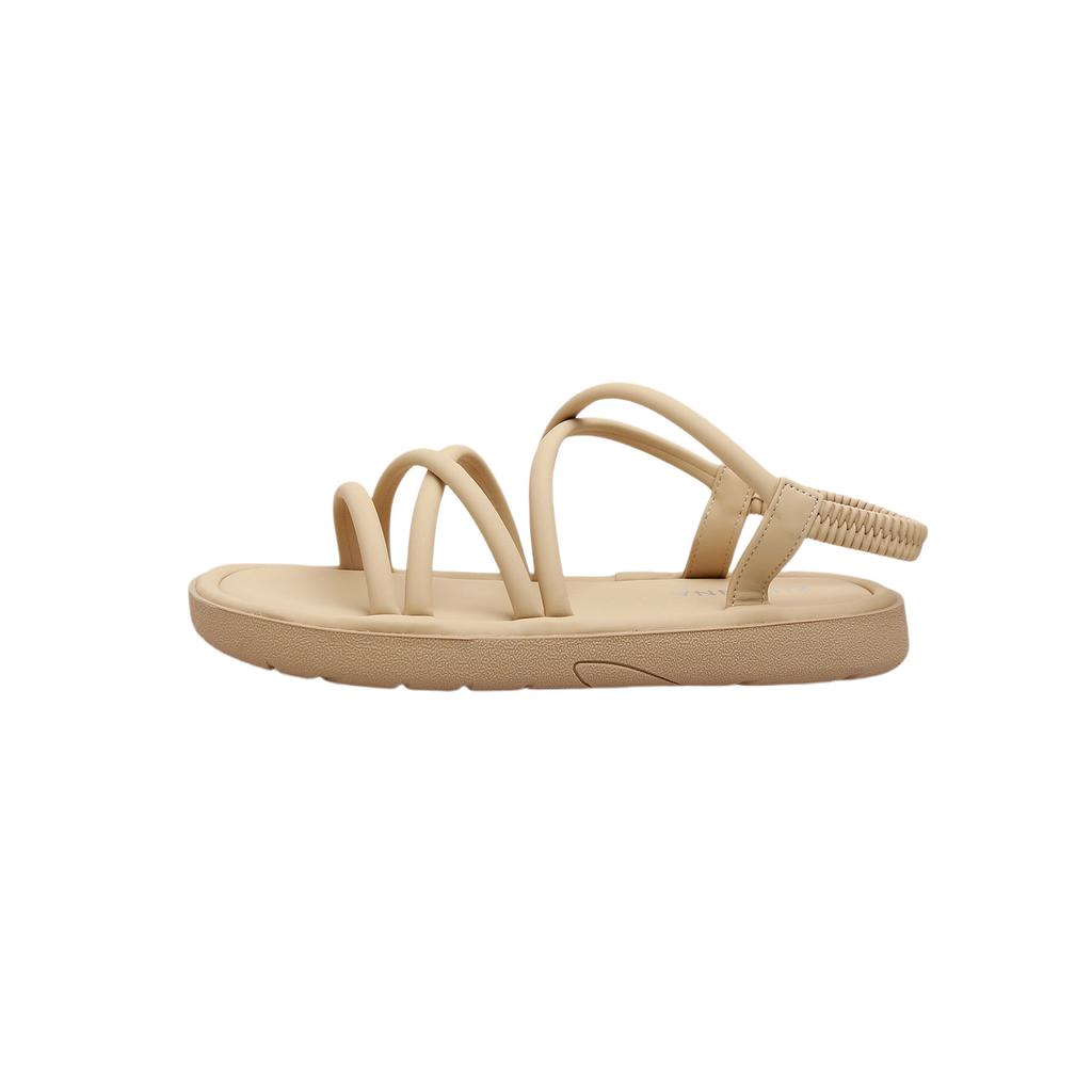 Roman thin strap sandals women's new cross strap platform one-word strap sandals fashionable and comfortable casual beach shoes