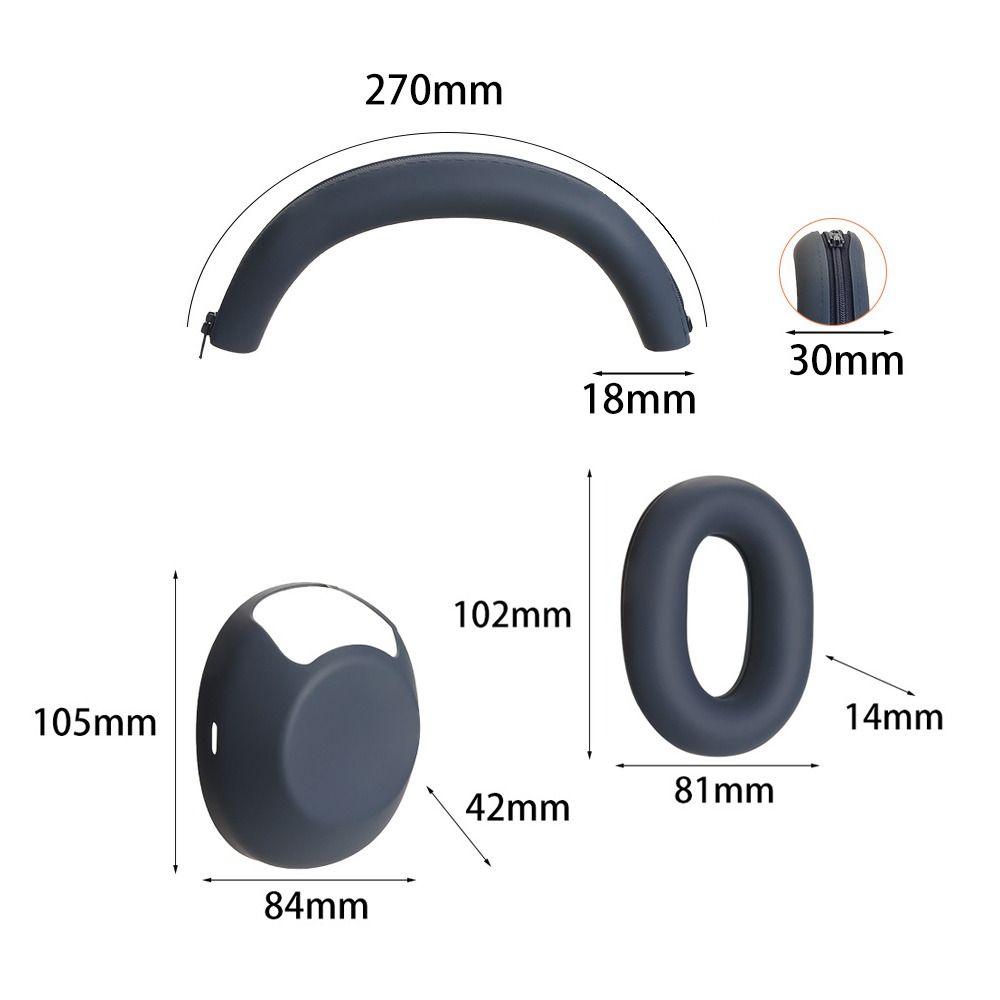 Anti-scratch Wireless Headphones Cover Soft Headset Pad for Sony WH-1000XM6 Bluetooth Headset