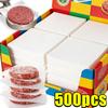 50-500 pièces de Papier pour Galettes de Hamburger - Papiers Cirés pour Séparer les Galettes Pressées Surgelées pour Papier à Galettes de Burger