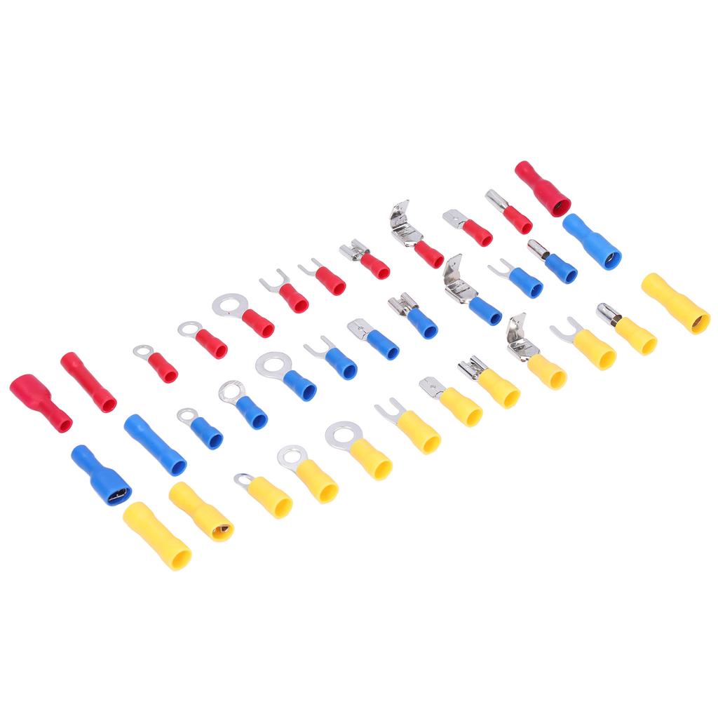 540Pcs/Set Mixed Crimp Terminals Copper PVC Quick Disconnect Electrical Wire Connectors for Computer