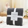 Thick Solid Pineapple Grid Flannel Blankets Coral Fleece Air Conditioning Blanket For All Seasons Lightweight Cozy Nap Bedspread