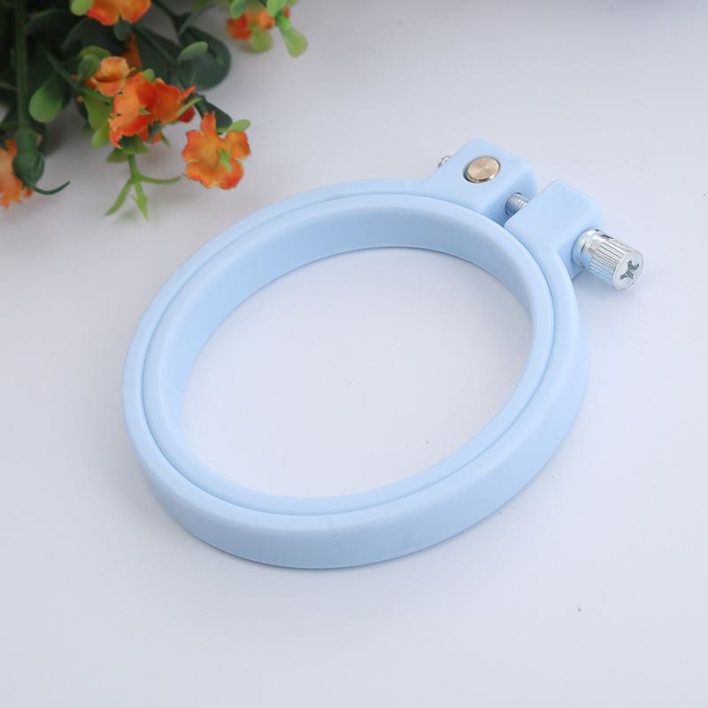 DIY Plastic Embroidery Hoops Cross Stitch Frame Stretch Ring Tool for Needlecraft Sewing Loop Cross Stitching