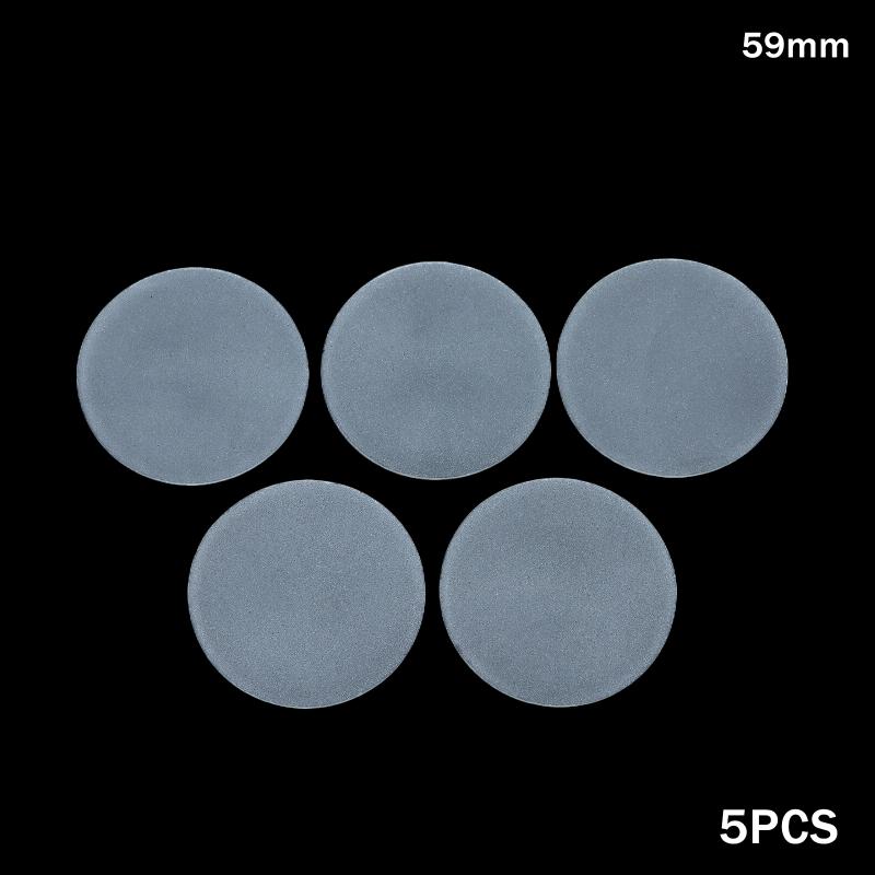 5 Stück Matts Glas Rund Flach Halbtransparent Frosted Glas Lampenschirm für LED Lampe Deckenleuchte Taschenlampe