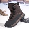 Thermo-Fleece-Stiefel Schneestiefel Herren rutschfest Winter verdickt Fleece Wüsten-Kampfstiefel wasserdicht Outdoor-Wanderstiefel