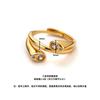 Gold Shop Same Style 9999 24K Real Gold Women'S Gold Ring With Adjustable Opening For Girlfriend Exquisite Gift Beautiful Jewelr