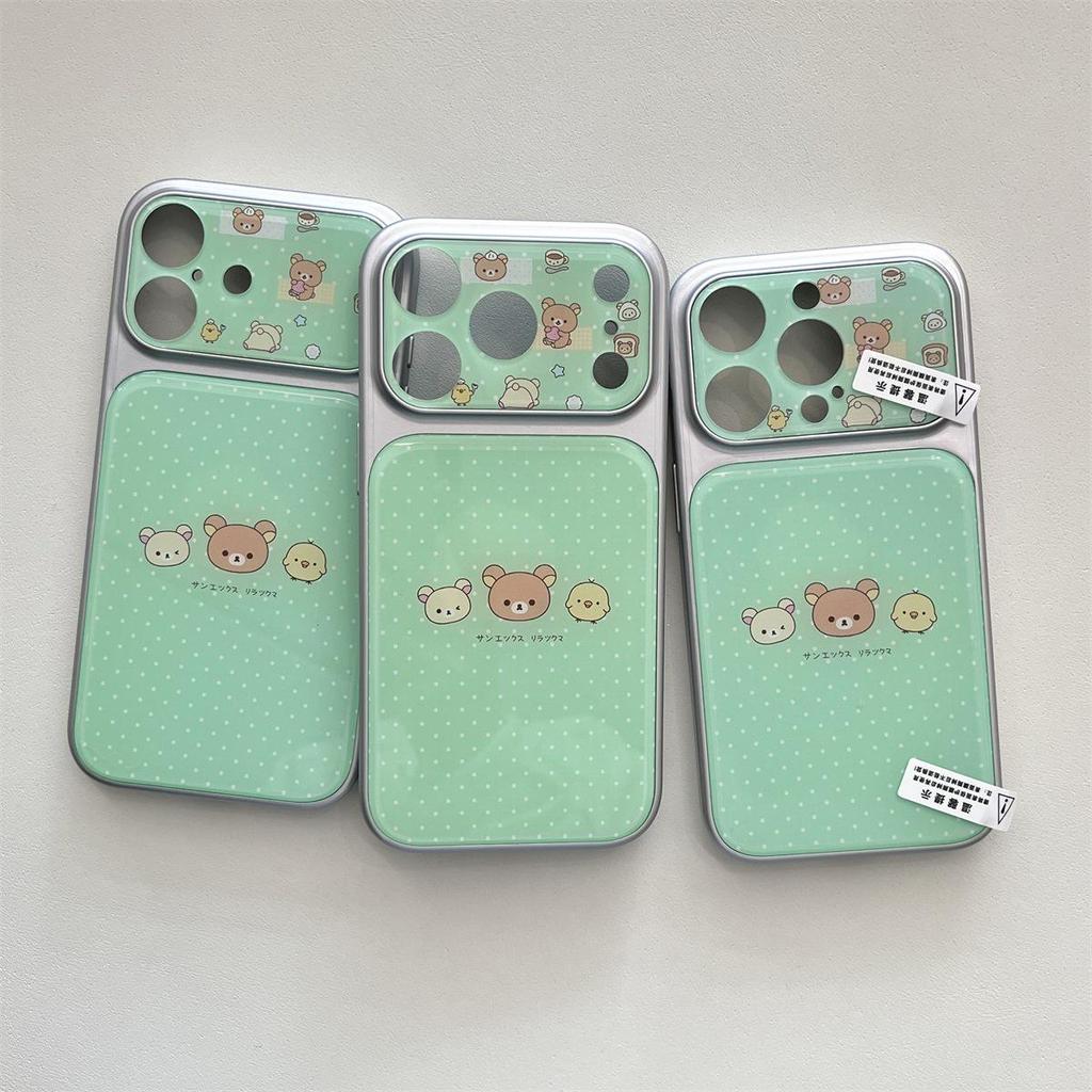 Rilakkuma Cartoon iPhone 15 Compatible Pro/Max Case with Drop Protection