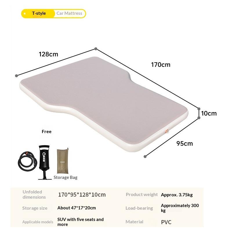 Lohascamping Car Air Inflatable Travel Mattress Bed 10CM Thick Universal for Back Seat Multi Functional Mat Car Travel Bed