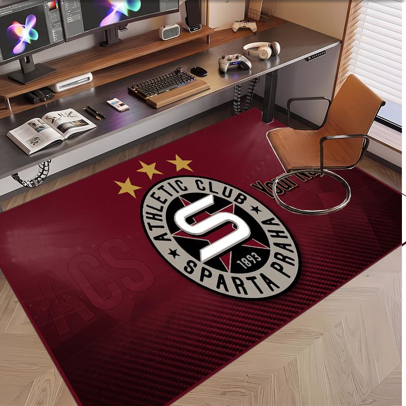 Personalized Crystal Velvet Carpet Sparta Prague Pattern Non Slip Floor Rug