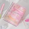 Portable Binder Ring Notebook Exquisite Diary Book Diary Book PVC Notebook  Office Use
