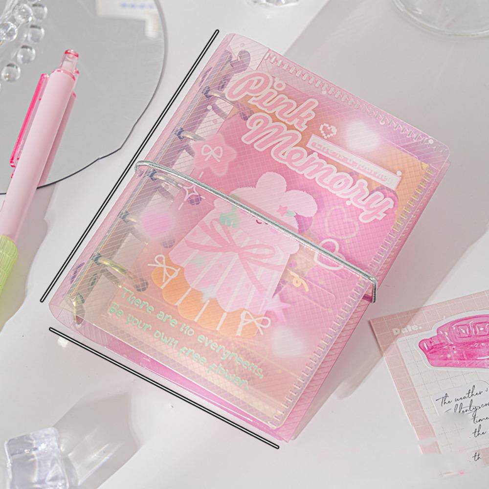 Portable Binder Ring Notebook Exquisite Diary Book Diary Book PVC Notebook  Office Use