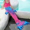 Traje de baño de cola de sirena para niños, Disfraz de natación de sirena, Traje de baño, Bikini