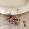 Retro Large Dangle Earrings Bead Stud Earrings New Crystal Ball Earrings  Gifts