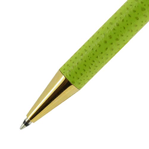 Color Chart Leather-Wrapped Ballpoint Pen (Morning Dew)