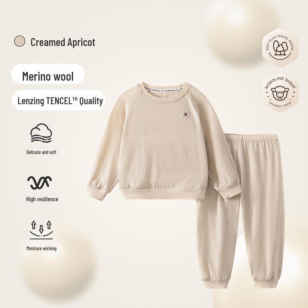 Tencel Lyocell Merino Wool Pajama Set: Breathable, Moisture-Wicking Homewear for Men, Women, Children, and Babies In Spring and Summer.