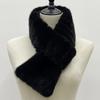 Luxury Mink Fur Scarf for Women Winter Warm Shawls 80cmx9cm