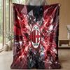 AC Milan Theme blanket Soft Flannel Blanket Plush Throw Blanket Cozy Sofa Bed Blanket for Home Decor