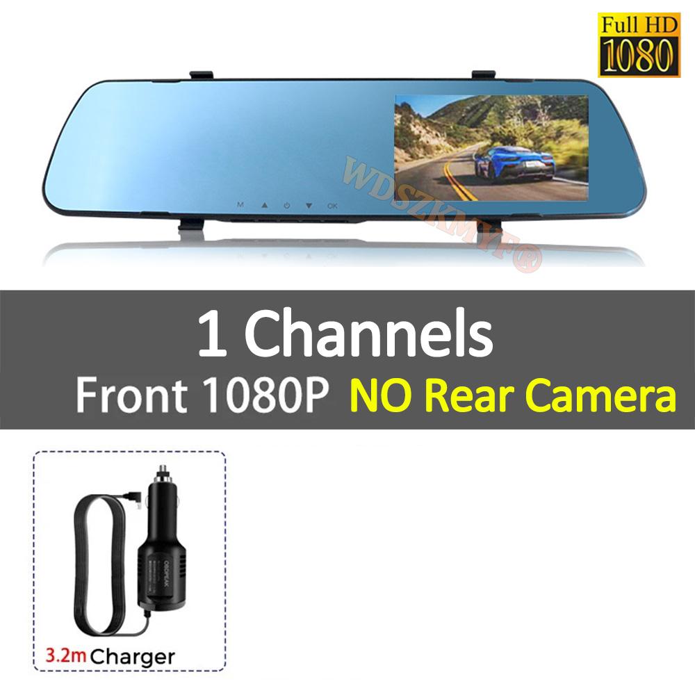 Upgraded Slim Rearview Mirror With Car Dvr 1080P Dash Cam for Car Camera Dual-Lens Video Recorder Front and Rear Camera Dashcam