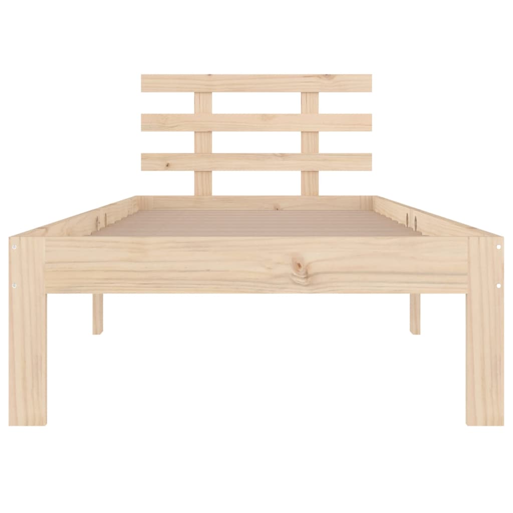 Solid Wood Bed 75 X 190 Cm