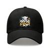 2026 Graduation Baseball Cap - Printed '2026' & Cap Graphic, Unisex Polyester Adjustable Breathable Lightweight Sun Protection Casual Outdoor Sports