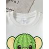 Kids Crewneck Sweatshirt, Cute Cactus & Elephant Cartoon Graphic Print,Spring Autumn Casual Sports Top