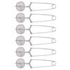 6Pcs Tea Infuser Loose Leaf Tea Snap Ball Tea Strainer Spoon Stainless Steel Tea Filter Steeper With Handle-B61B