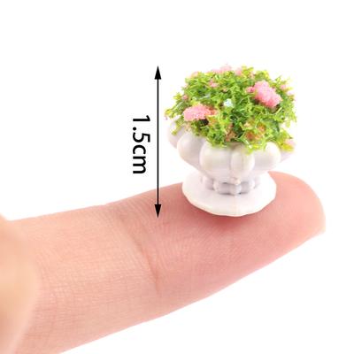 1:12 Dollhouse Mini Furniture Accessories Mini Green Plant Bonsai Flower Pots