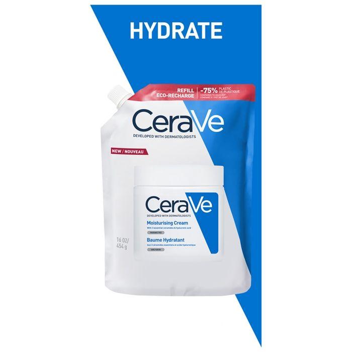 CeraVe Baume Hydratant Sans Parfum Éco-Recharge 454 G