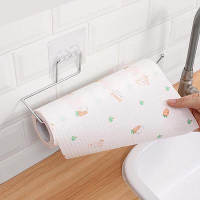 Toallero de papel de acero inoxidable sin perforaciones para almacenamiento en la cocina y el baño