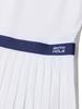 20TH HOLE Line Point Pleated Dress [White]