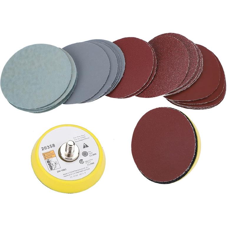 Glass Polishing Kit, Glass and Windshield Polishing DIY Kit, Sanding Paper Scratch Removal Set Ceric Dioxide Abrasive Discs Polish Pad Felt