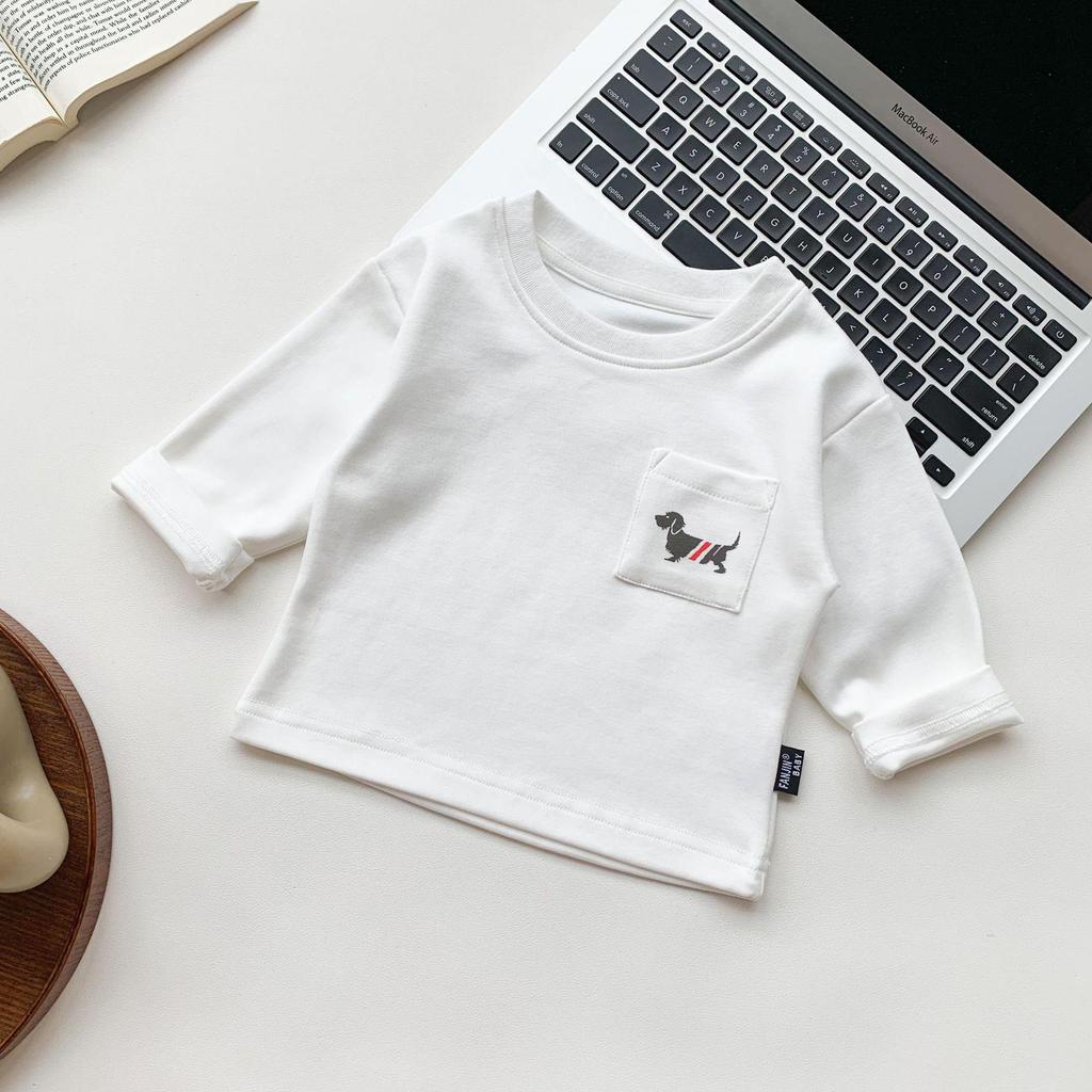 2026 Spring/Autumn Unisex Baby Toddler Embroidered Cartoon Soft Denim Jeans