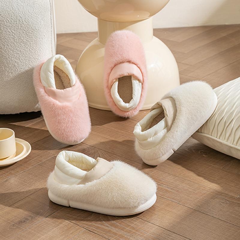 Cotton Slippers Autumn and Winter Home Couple Warm Home Plush Confinement Cotton Shoes