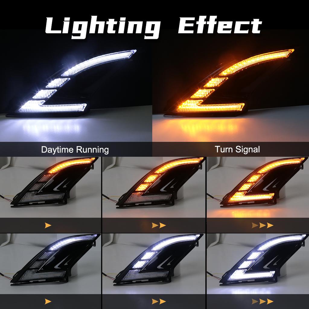 LED Daytime Running Lights For Honda Accord 2025 2025 White DRL Yellow Turn Signal Fog Lamp Auto Headlights Car Accessories 12V