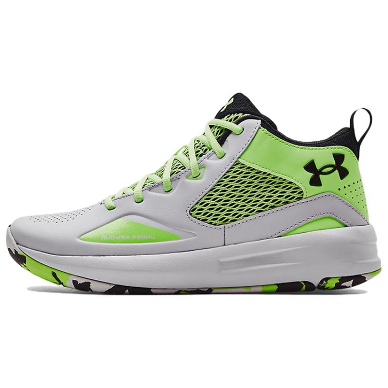 Under Armour Lockdown 5 'Halo Grey Quirky Lime' Sneakers 3023949-103